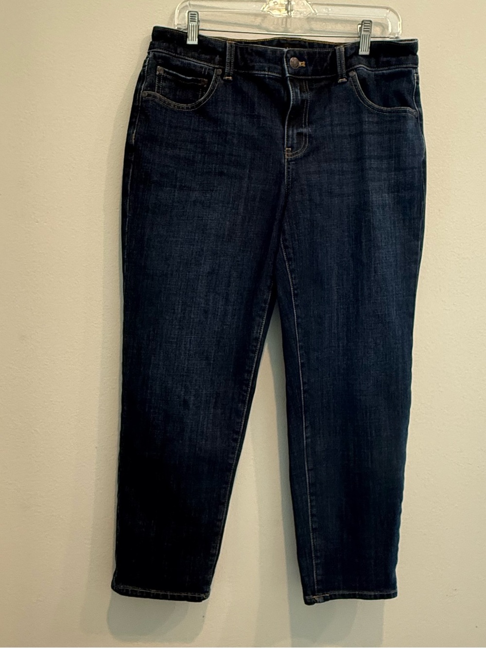 Talbots Everyday Relaxed Jean Women’s 10P Blue Corsica Wash Stretch Denim Petite